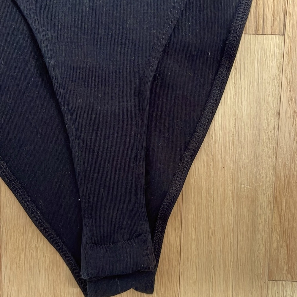 Zara Black Asymmetric One-Shoulder Bodysuit - Picture 5 of 11